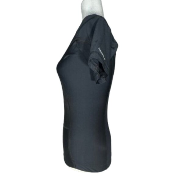 Postural Fitness by Alignmed Women's Black V-Neck Short Sleeve Top Size Medium - Picture 2 of 7